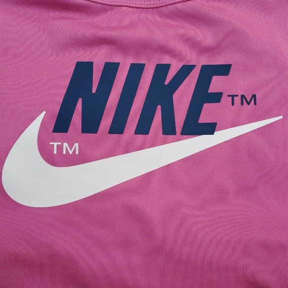 Nike Swoosh Clash Bra Women's Plus Size Dri-Fit Running Training Pink DB4687-665 - Picture 9 of 11